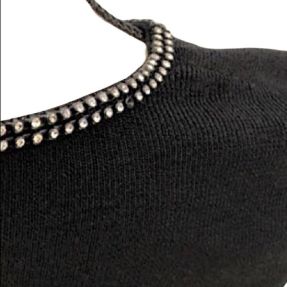 Style & Co Rhinestone Collar Knit Sweater sz SP - Picture 5 of 9